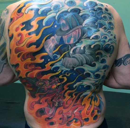 tatouage pompier 65