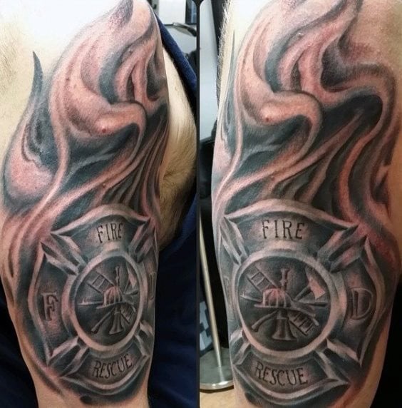 tatouage pompier 89