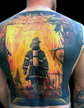 tatouage pompier 91