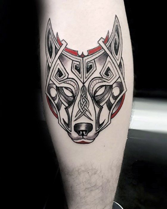 tatouage loup celtique 41
