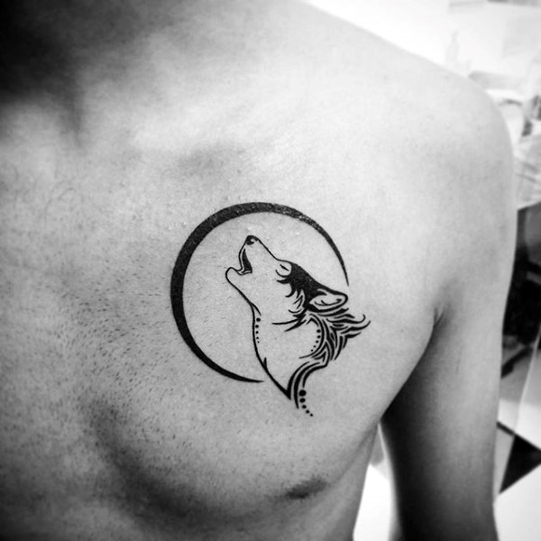 tatouage loup tribal 57