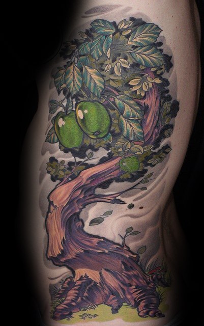 tatouage olivier arbre 09
