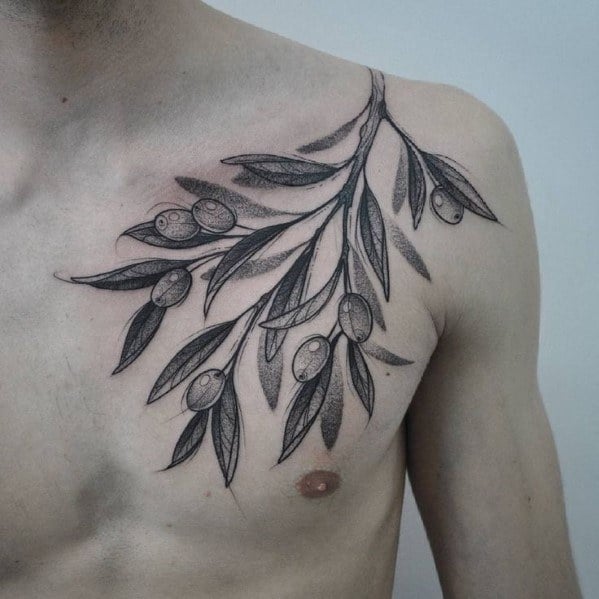 tatouage olivier arbre 23
