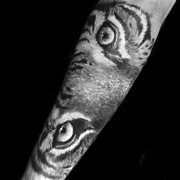 tatouage yeux de tigre 13