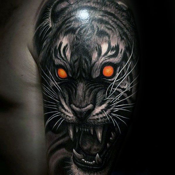 tatouage yeux de tigre 39