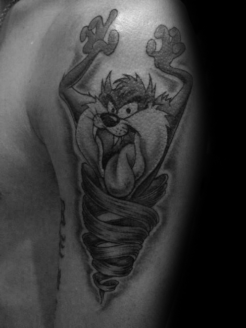 tatouage diable tasmanie taz 19