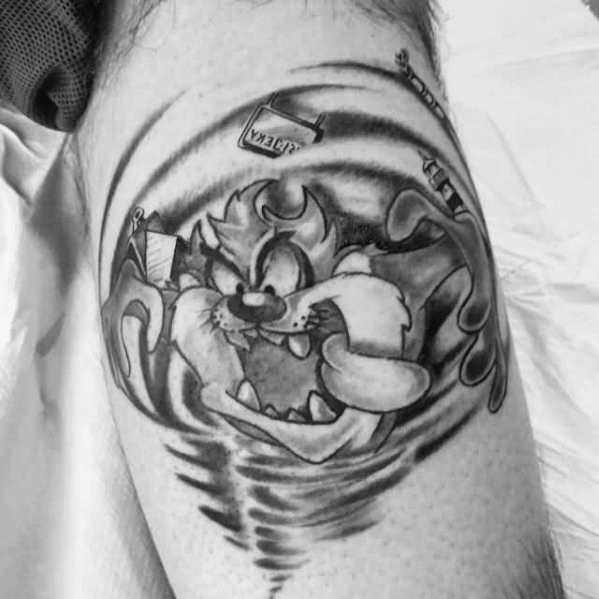 tatouage diable tasmanie taz 25
