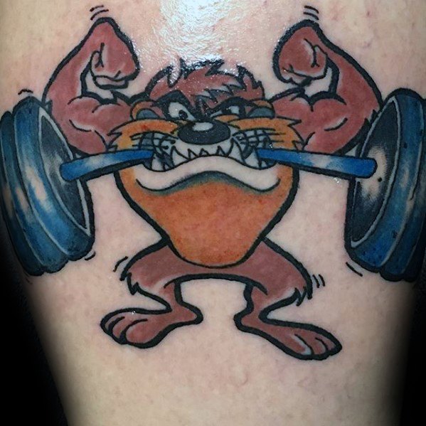 tatouage diable tasmanie taz 33