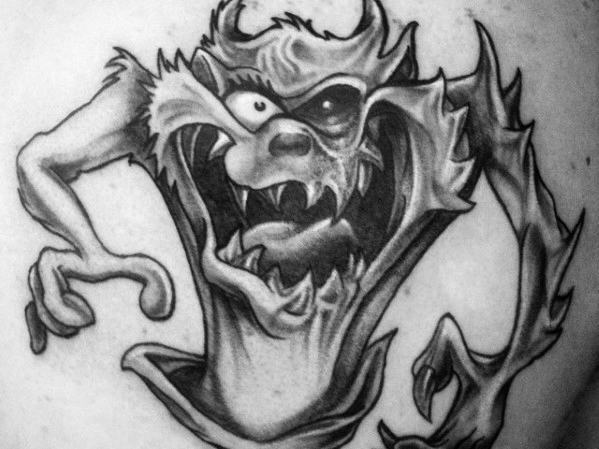 tatouage diable tasmanie taz 37