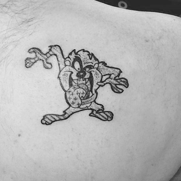 tatouage diable tasmanie taz 55