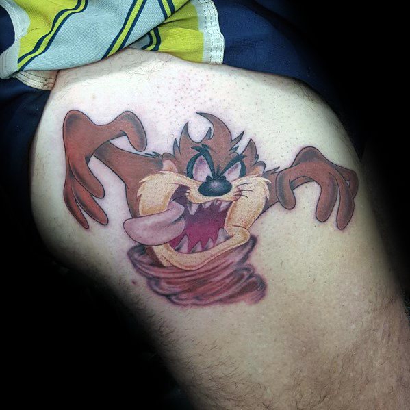tatouage diable tasmanie taz 61