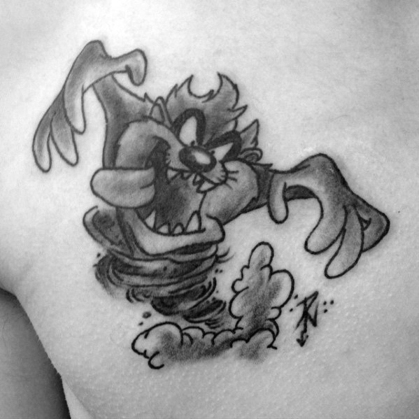 tatouage diable tasmanie taz 65