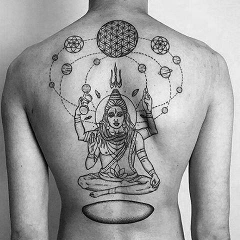tatouage dieu shiva 83