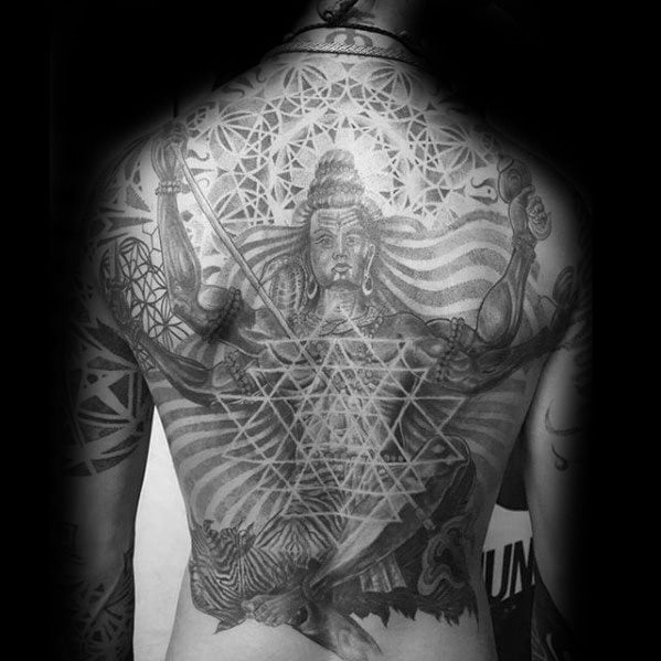 tatouage dieu shiva 91