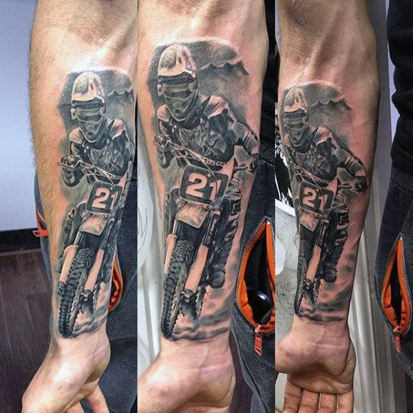 tatouage motocross 99