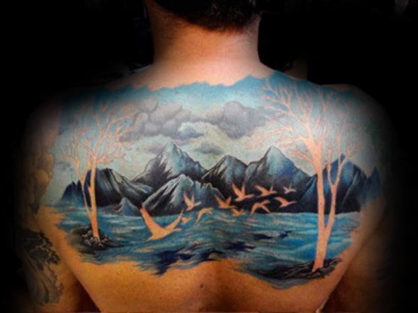 tatouage paysage 13