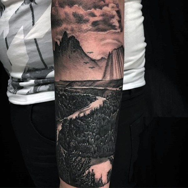 tatouage paysage 139