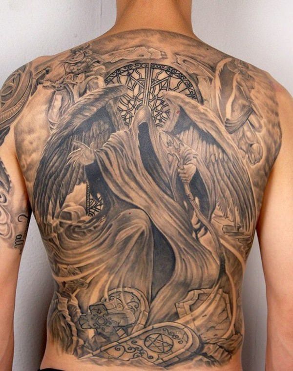 angel tattoo 136