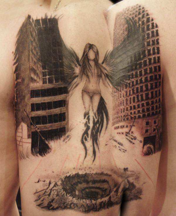 angel tattoo 166