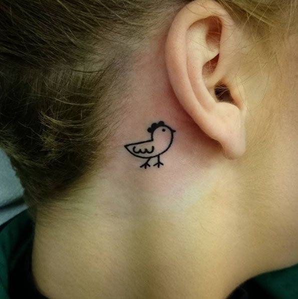 115 ιδέες για τατουάζ πίσω από τα αυτιά, νόημα και ιστορία