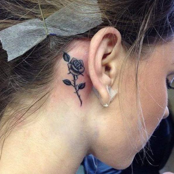 behind ear tattoo 425