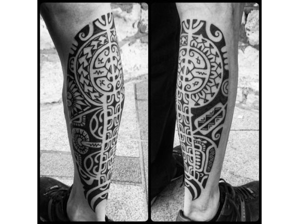 leg tattoo 185
