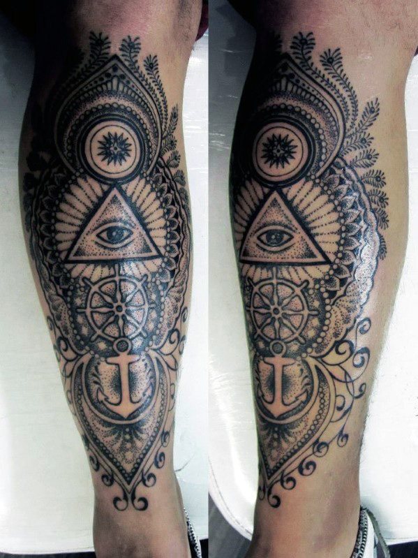 leg tattoo 389
