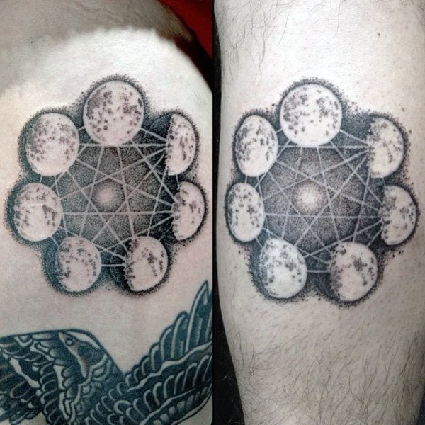 moon phases tattoo 89