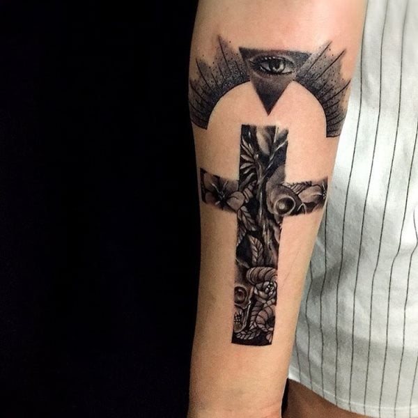 cross tattoo 164