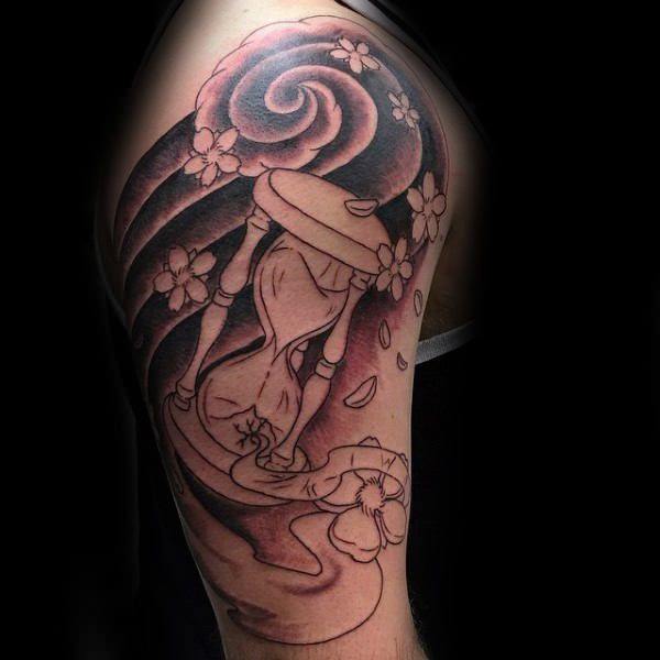 tatuaggio fiori di ciliegio 127