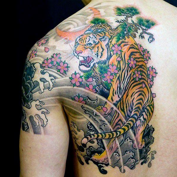 tatuaggio fiori di ciliegio 182