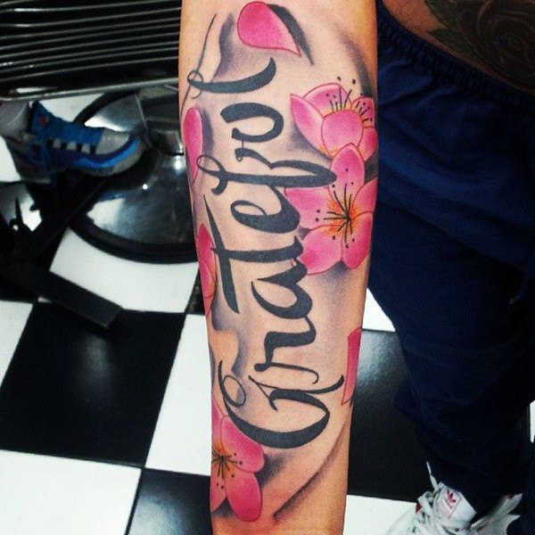 tatuaggio fiori di ciliegio 186
