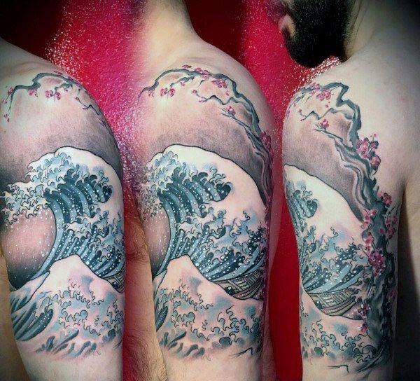 tatuaggio fiori di ciliegio 199