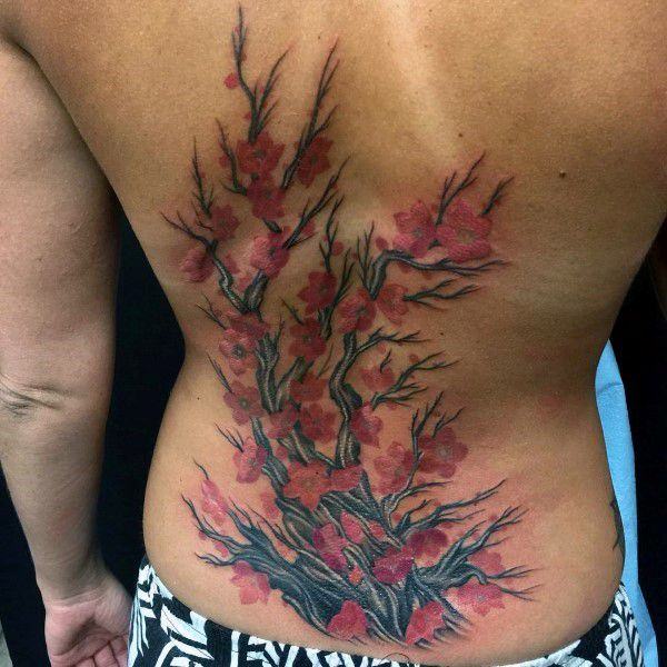 tatuaggio fiori di ciliegio 206