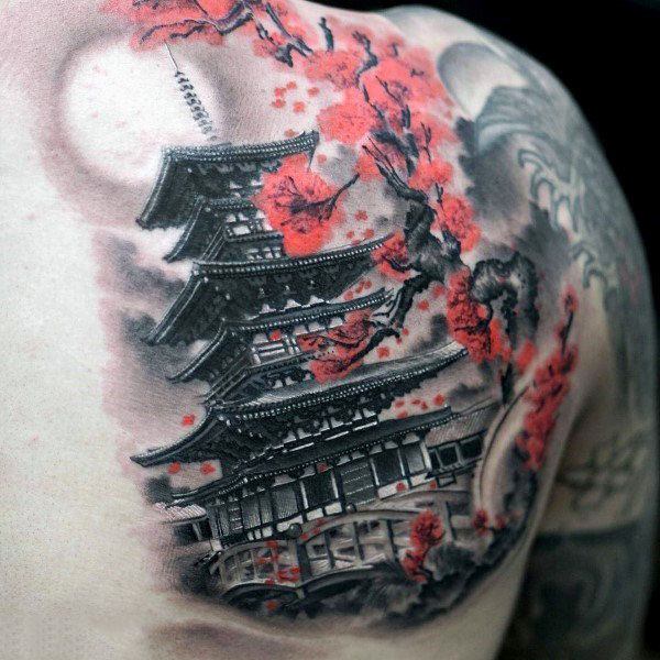 tatuaggio fiori di ciliegio 222