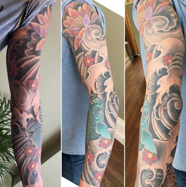 tatuaggio fiori di ciliegio 232