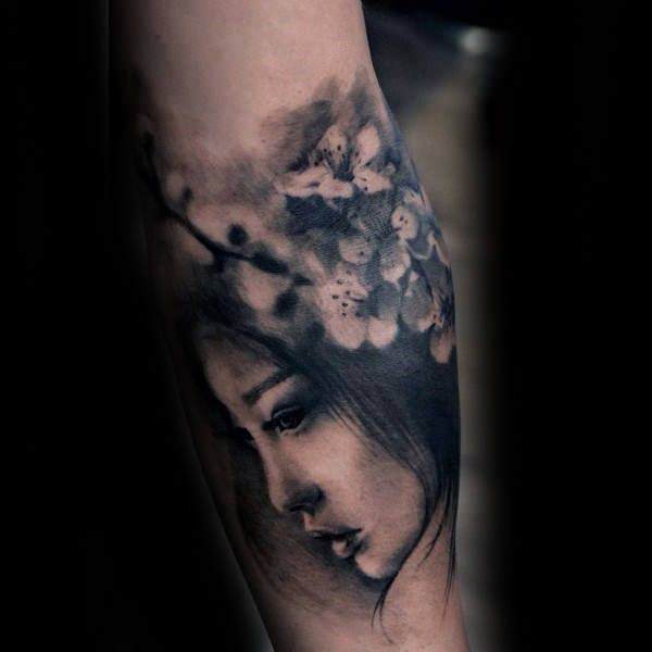 tatuaggio fiori di ciliegio 237