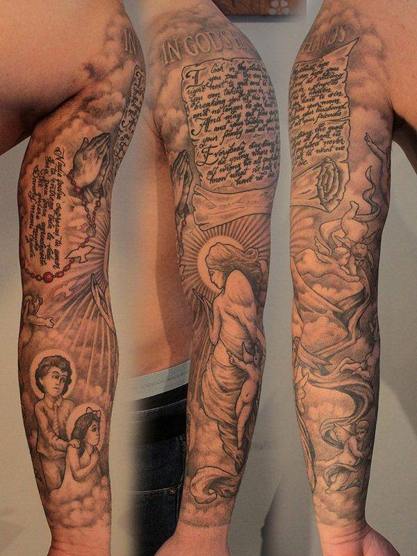 149 Tatuaggi MANGA per il braccio intero (per uomo e donna) - Tatuaggio Manica 180