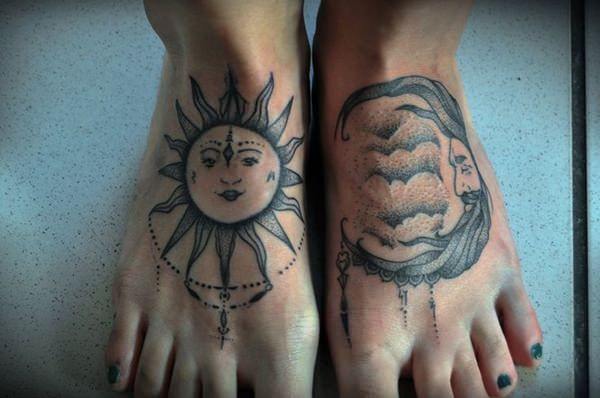 tatuaggio sole e luna 145