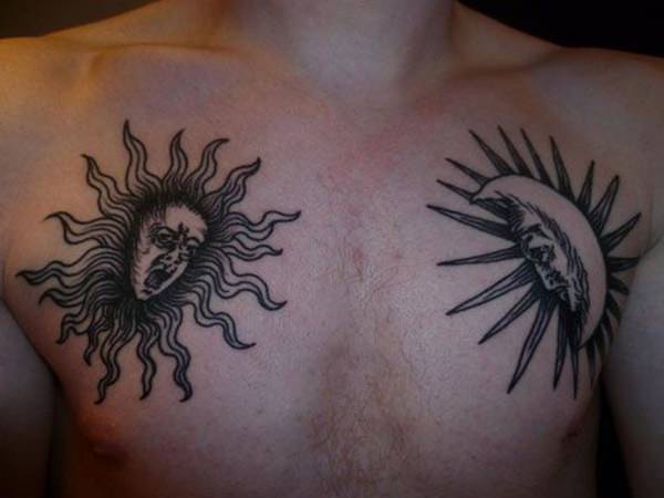 tatuaggio sole e luna 166