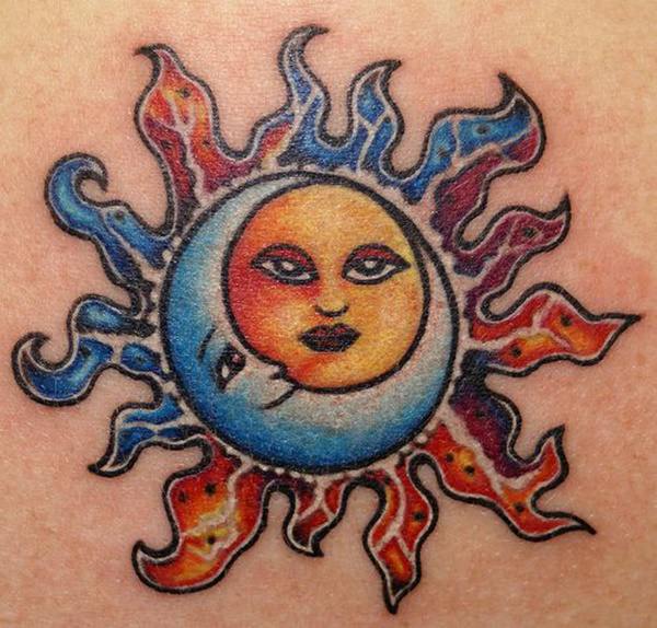 tatuaggio sole e luna 167