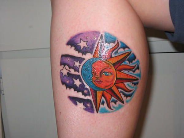 tatuaggio sole e luna 169