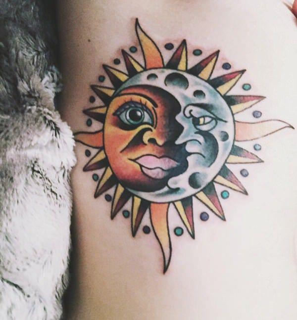 tatuaggio sole e luna 189