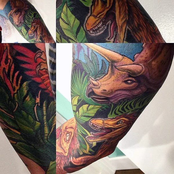 tatuaggio dinosauro 52