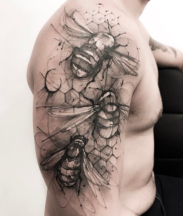 tatuaggio ape 987