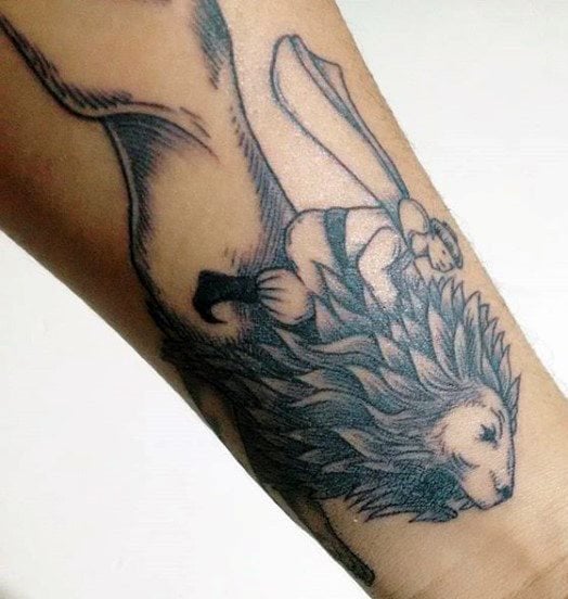 tatuaggio leone 1064