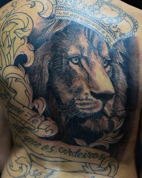 tatuaggio leone 154