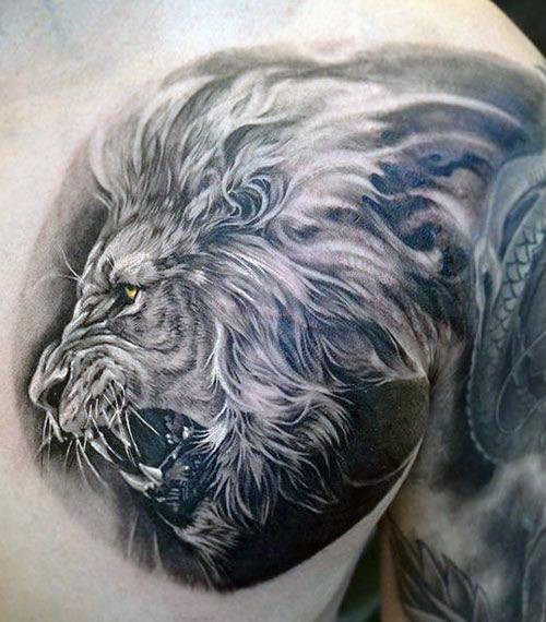 tatuaggio leone 427