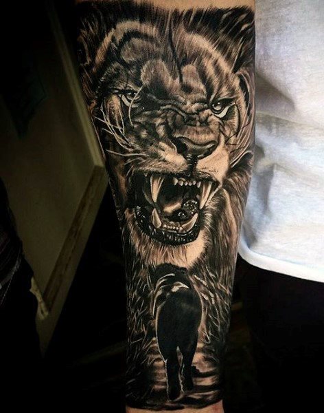 tatuaggio leone 882