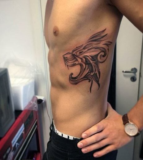 tatuaggio leone 908